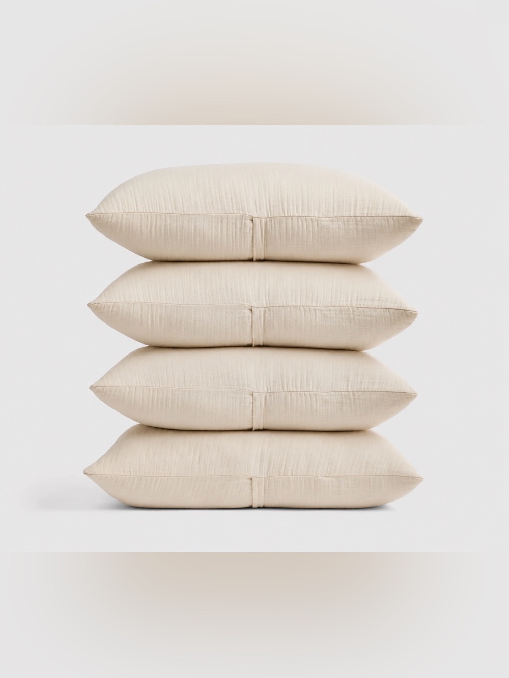 Quince Organic Cotton King Gauze  Pillowcase Shams (4 count) - color: Undyed